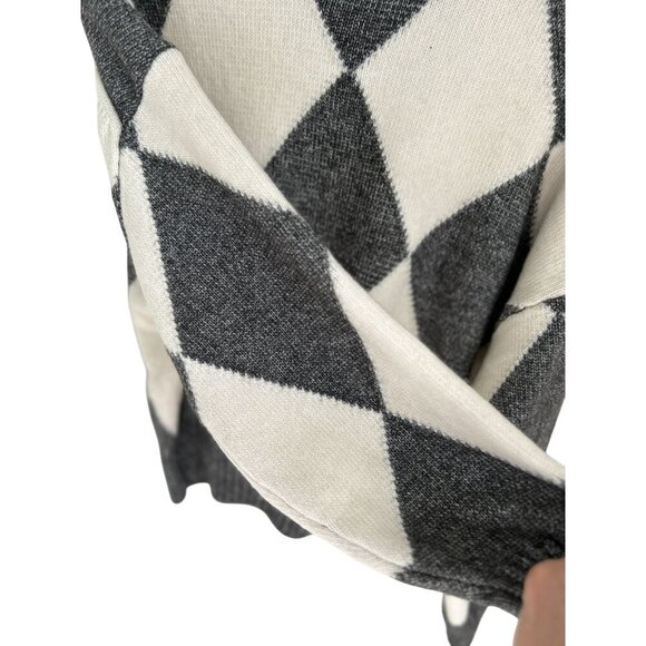 Pringle of Scotland/ H&M Argyle Knit Turtleneck Sweater Dress Wool Blend - Picture 8 of 11